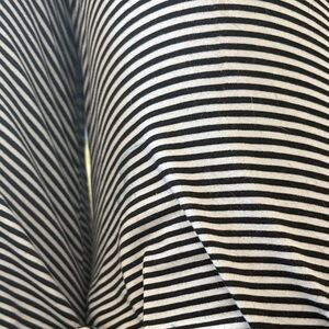 Black and White Striped Pants